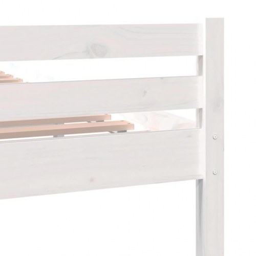 Sengeramme 160x200 cm massivt træ hvid