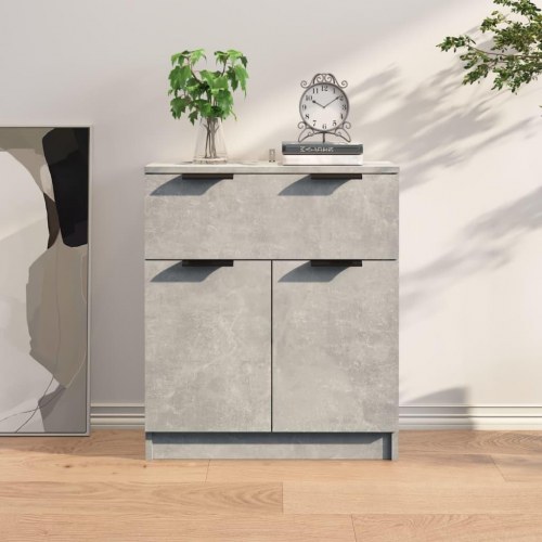 Skænk 60 x 30 x 70 cm i konstrueret træ - betongrå
