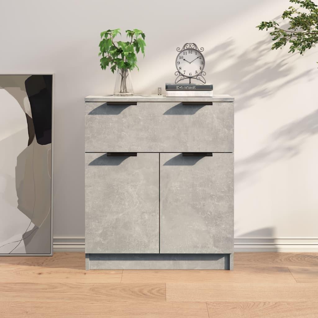 vidaXL skænk 60x30x70 cm konstrueret træ betongrå