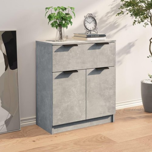 Skænk 60 x 30 x 70 cm i konstrueret træ - betongrå