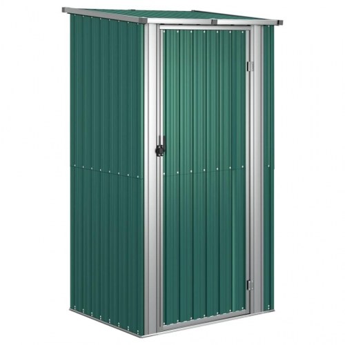 Haveskur grøn 118,5x97x209,5 cm galvaniseret stål