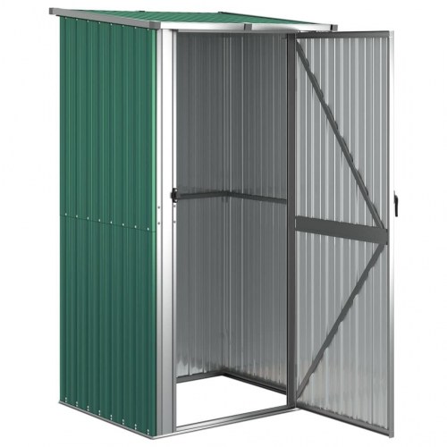 Haveskur grøn 118,5x97x209,5 cm galvaniseret stål