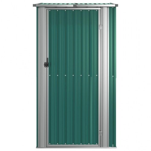 Haveskur grøn 118,5x97x209,5 cm galvaniseret stål