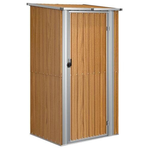 Haveskur 118,5x97x209,5 galvaniseret stål brun