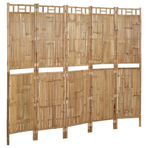 5-panels rumdeler 200x180 cm bambus