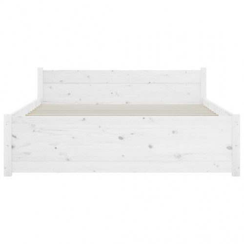 Sengeramme 120x190 cm - Small Double i massivt træ, hvid