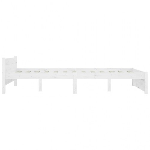 Sengeramme 120x190 cm - Small Double i massivt træ, hvid