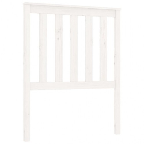 Sengegærde 81x6x101 cm massivt fyrretræ hvid