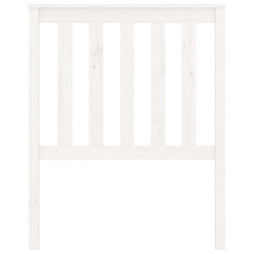 Sengegærde 81x6x101 cm massivt fyrretræ hvid