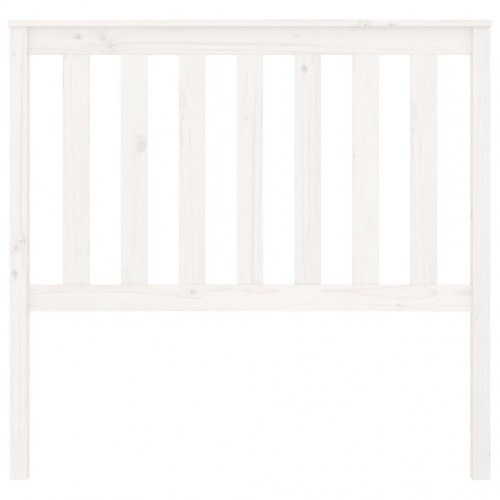 Sengegærde 106x6x101 cm massivt fyrretræ hvid