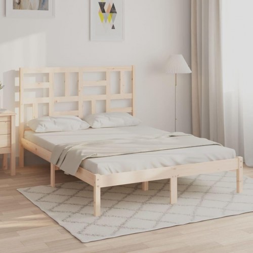 Sengeramme i massivt fyrretræ 140 x 200 cm - uden madras