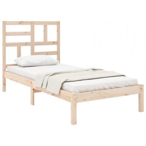 Sengeramme 90 x 190 cm i massivt fyrretræ - enkeltmandsseng