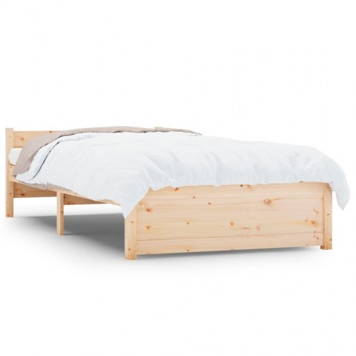 Sengeramme 90x200 cm i massivt fyrretræ - enkeltmandsseng