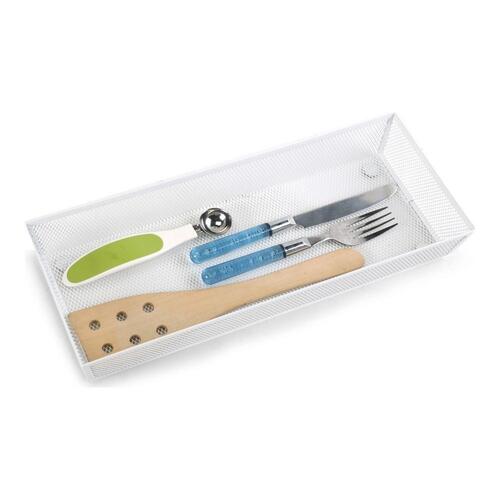 Bestikholder Confortime Metal Hvid (37,5 x 15,24 x 5,2 cm)