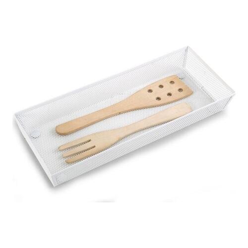 Bestikholder Confortime Metal Hvid (37,5 x 15,24 x 5,2 cm)