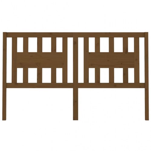 Sengegærde 156x4x100 cm massivt fyrretræ gyldenbrun