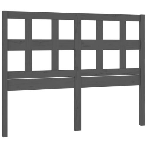 Sengegærde 155,5x4x100 cm massivt fyrretræ grå
