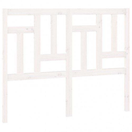 Sengegærde 140,5x4x100 cm massivt fyrretræ hvid