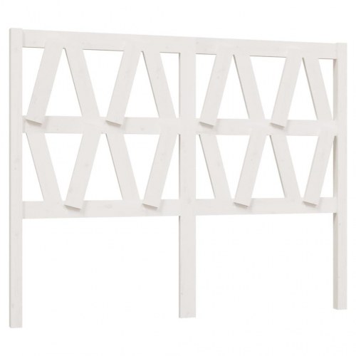 Sengegærde 166x4x100 cm massivt fyrretræ hvid