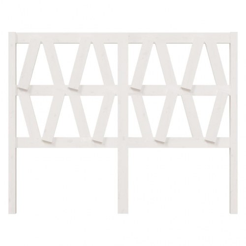 Sengegærde 166x4x100 cm massivt fyrretræ hvid