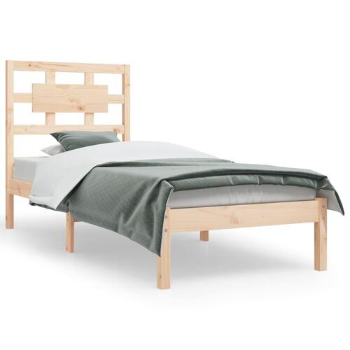 Sengeramme uden madras 100x200 cm massivt fyrretræ