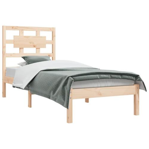 Sengeramme uden madras 100x200 cm massivt fyrretræ