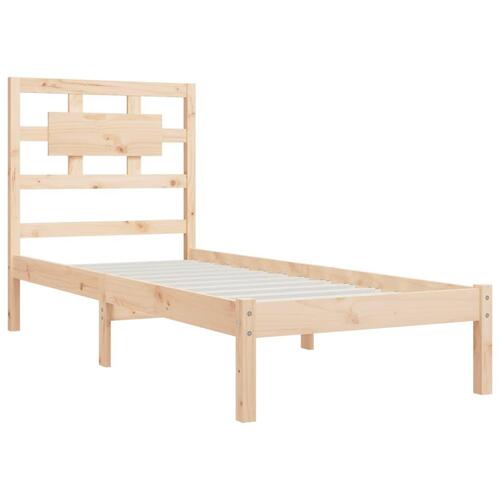 Sengeramme uden madras 100x200 cm massivt fyrretræ