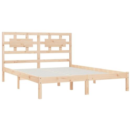 Sengeramme uden madras 120x200 cm massivt fyrretræ