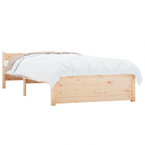 Sengeramme 100 x 200 cm i massivt fyrretræ - enkeltmandsseng