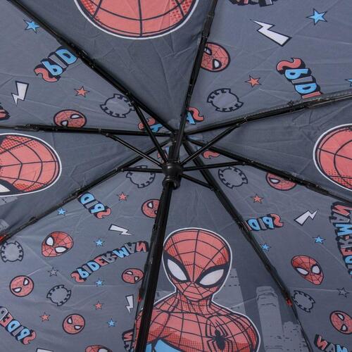 Foldbar Paraply Spiderman Grå (Ø 92 cm)