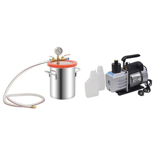 Vakuumkammer med 2-trins pumpe 5,5 l