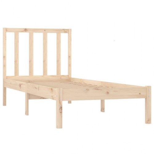 Sengeramme 75 x 190 cm i massivt fyrretræ - uden madras