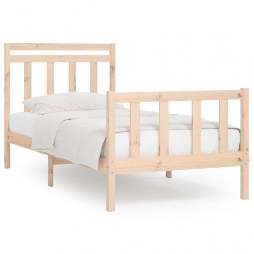 Sengeramme 90x200 cm massivt fyrretræ