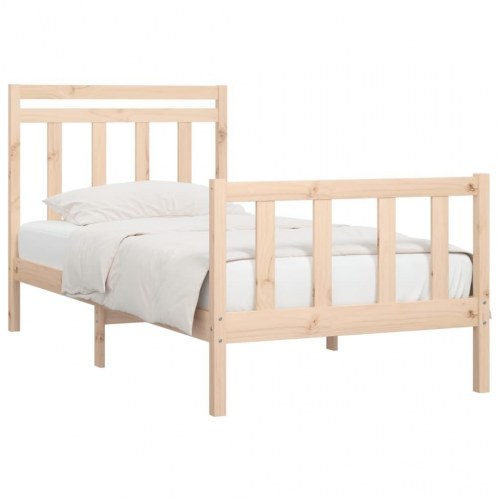 Sengeramme 90x200 cm massivt fyrretræ