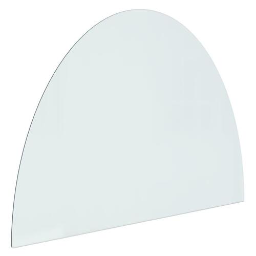 Glasplade til pejs 800x600 mm halvrund