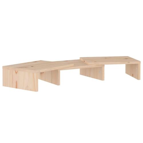 Skærmholder 60x24x10,5 cm massivt fyrretræ