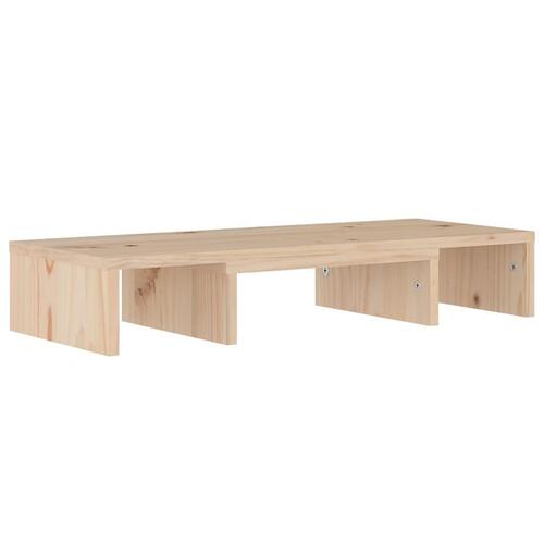 Skærmholder 60x24x10,5 cm massivt fyrretræ