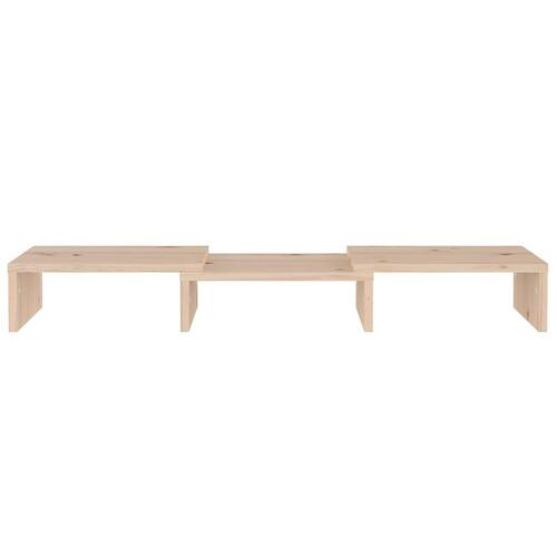 Skærmholder 60x24x10,5 cm massivt fyrretræ