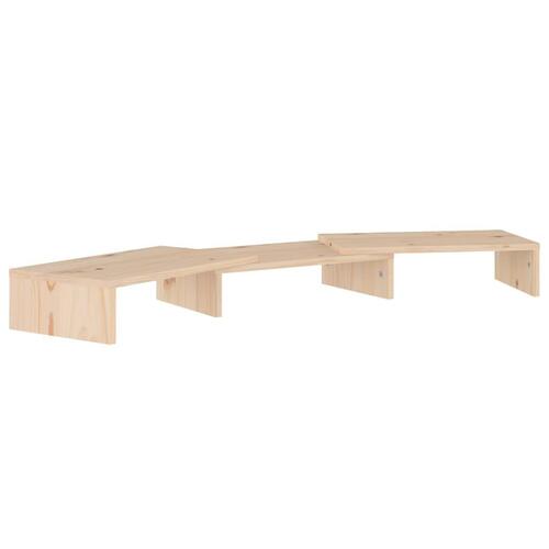 Skærmholder 80x24x10,5 cm massivt fyrretræ