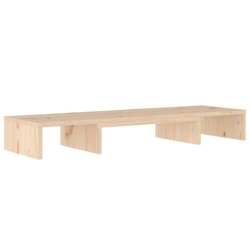 Skærmholder 80x24x10,5 cm massivt fyrretræ