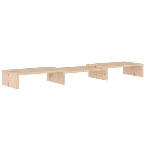 Skærmholder 80x24x10,5 cm massivt fyrretræ
