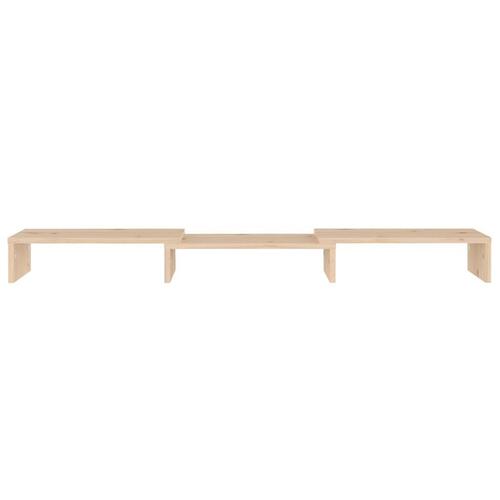 Skærmholder 80x24x10,5 cm massivt fyrretræ