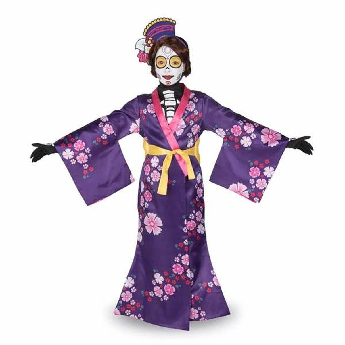 Mariko børnekostume - kimono, str. S (7-9 år)