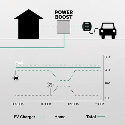 Strømdæmper Power Boost Wallbox 100A/EM112