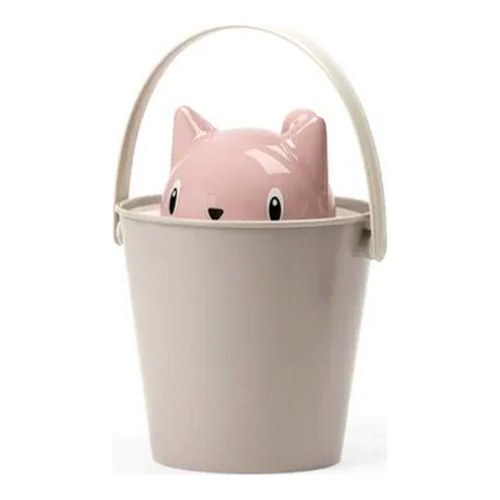 United Pets spandbeholder til kattemad - pink/grå, 20 × 28 cm