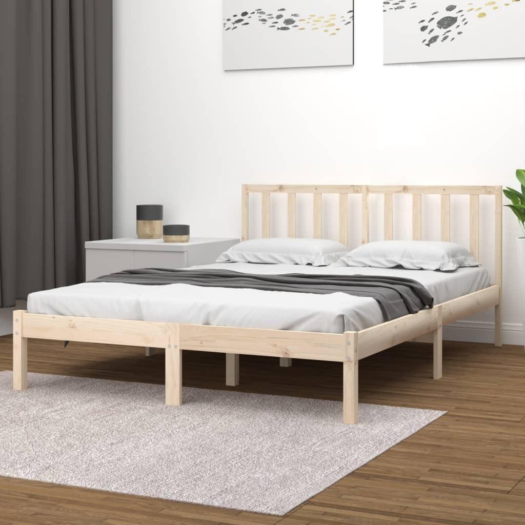 Sengeramme 180x200 cm massivt fyrretræ