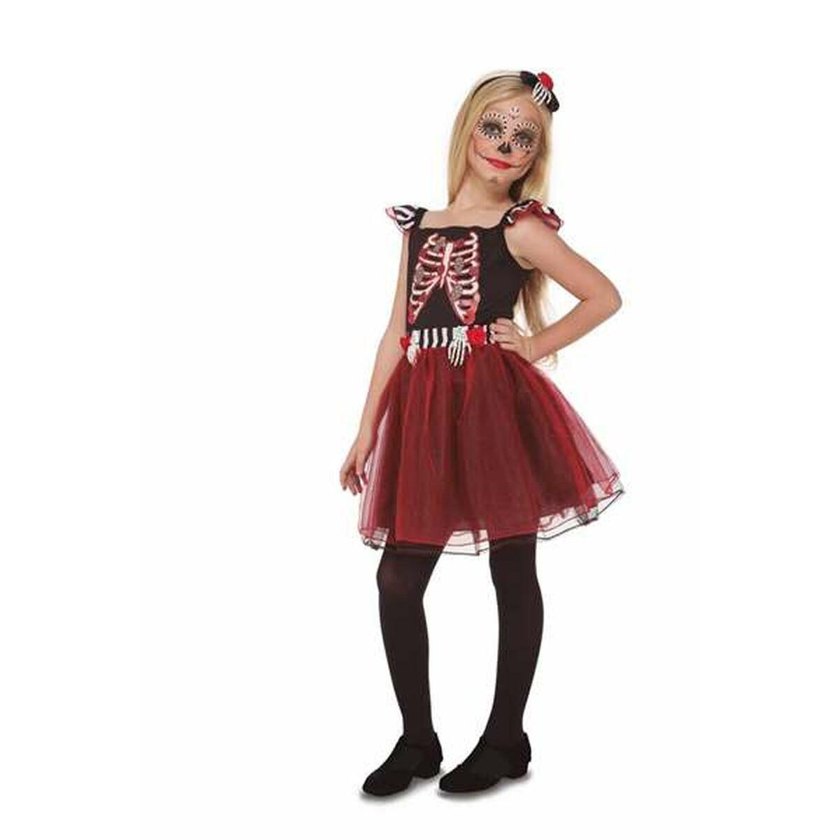 Skeletkostume til børn - 10-12 år