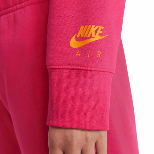 Sweatshirt med hætte til piger CROP HOODIE Nike DM8372 666 Pink 14 år