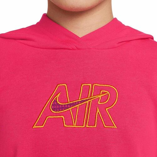 Sweatshirt med hætte til piger CROP HOODIE Nike DM8372 666 Pink 14 år