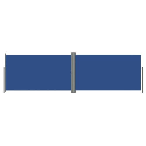 Sammenrullelig sidemarkise 160x600 cm blå